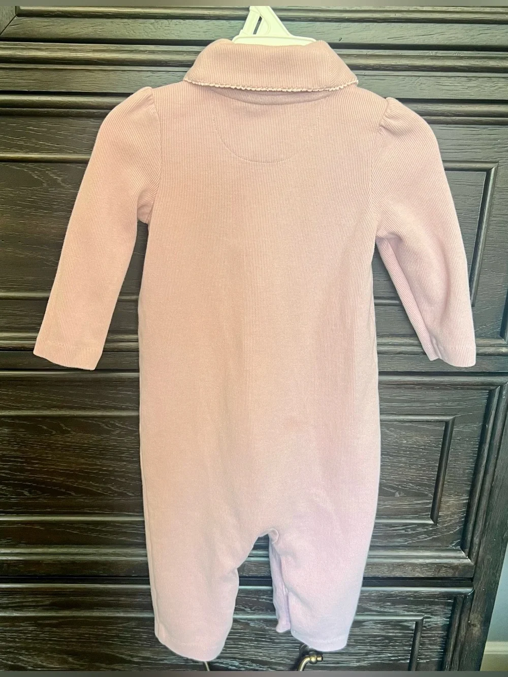 Ralph Lauren Pale Pink Long-Sleeve One-Piece Jumper